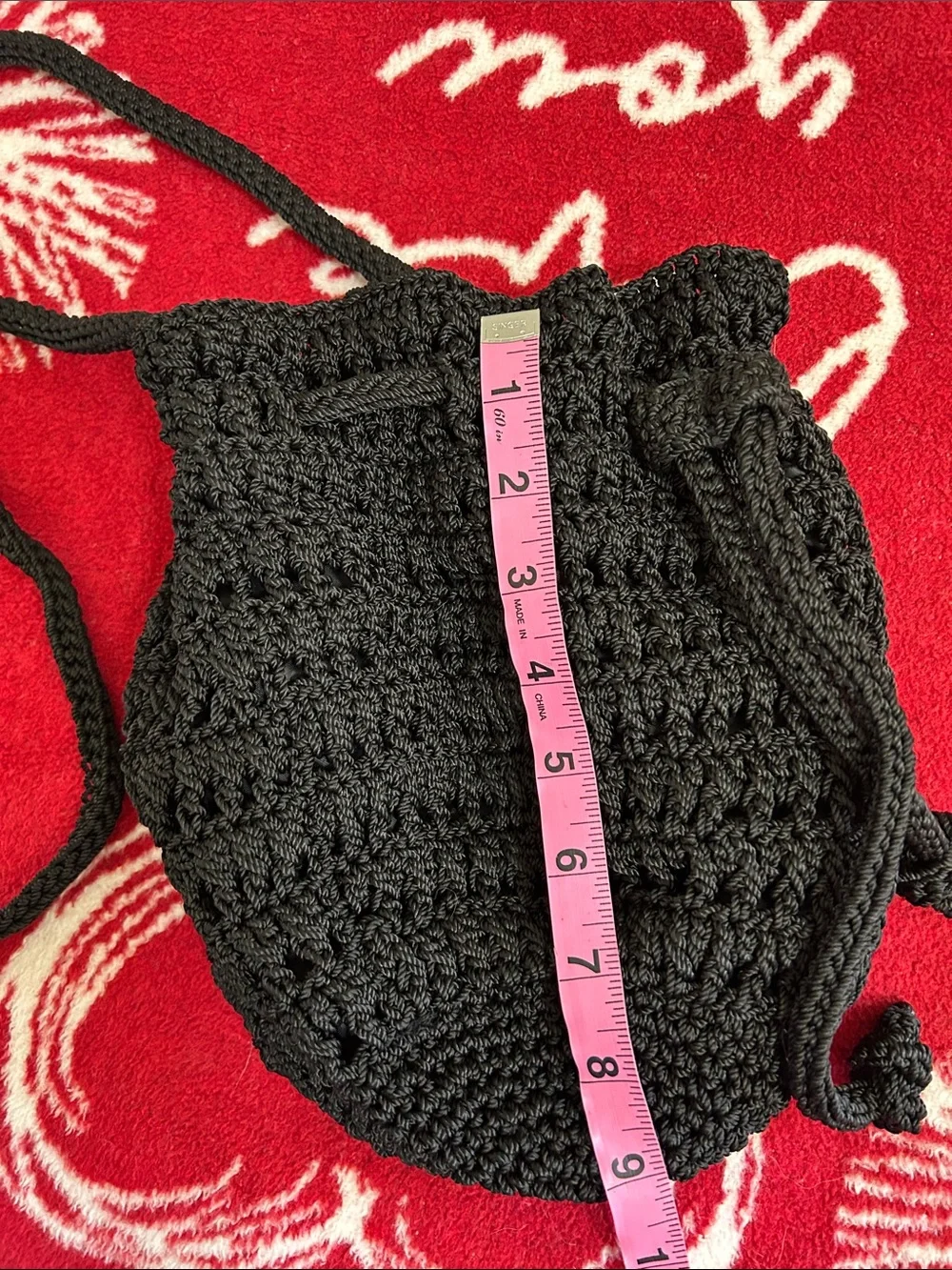 Mudd crocheted bucket bag